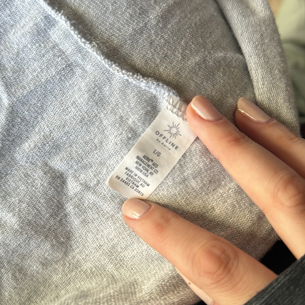 Aerie Gray Tank Top - Never Not Tired - Picture 4 of 5